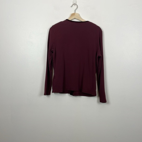 Christie & Jill 2 Piece Cardigan Set Womens Large Pullover Top Button Down Top - Picture 4 of 12